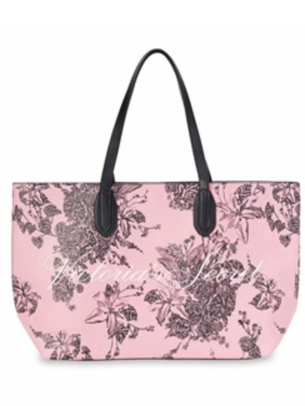Nwt Victoria's Secret Pink Floral Tote Bag Purse Limited Edition